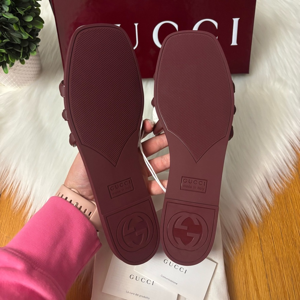 Gucci Palma GG Rubber Sandals - Picture 2 of 5
